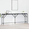 Console Table Black Oak Effect 200 X 29 X 75 Cm
