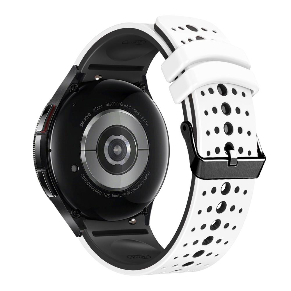 No-gap silicone strap for Samsung Galaxy Watch FE 7 6 44mm 40mm/6 Classic 47mm 43mm Breathable Band for Watch Pro 45mm 4 Classic Watch 7 40mm 44mm