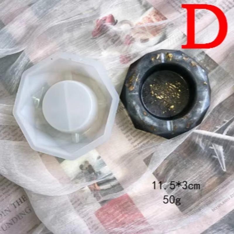 Kristal Küllük Ev Dekorasyonu Yeni Silikon Kalıp Küllük Reçine Kalıbı Kalp Kare Kalıp Kendin Yap Reçine UV Kristal Epoksi El Sanatları İçin