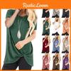 Stylish Women's Tunic Tops Short Sleeve Summer Loose Blouse Plus Size Shirt T-shirt