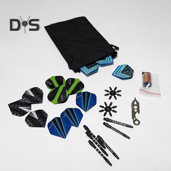 Duvara Monte Dart Tutucu Ahşap Dartlık 12 Uçlu Dart Standı Metal Kancalı ve Aksesuar Saklama Çantalı Teşhir Rafı