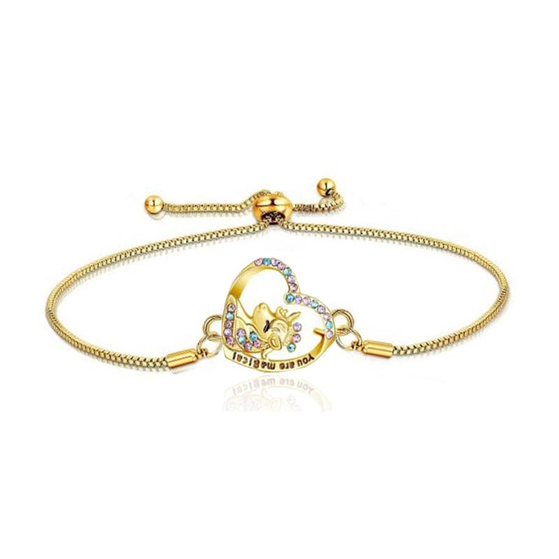 Unicorn Necklace, Cute Colorful Diamond Accessories Necklace Gift