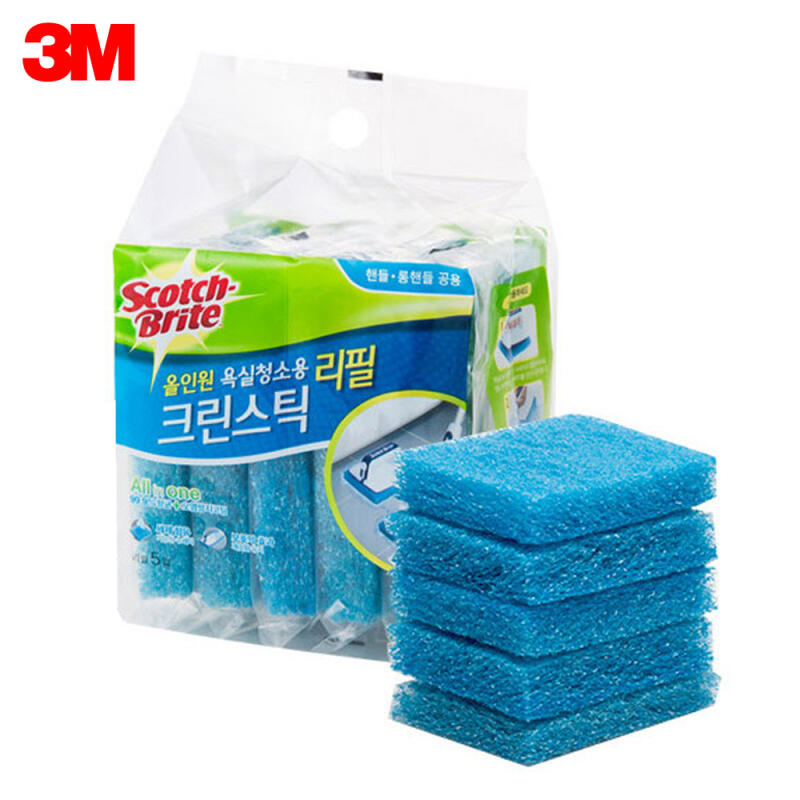 3M All-in-One Bathroom Cleaning Stick 83346 Refills (5 Pack)