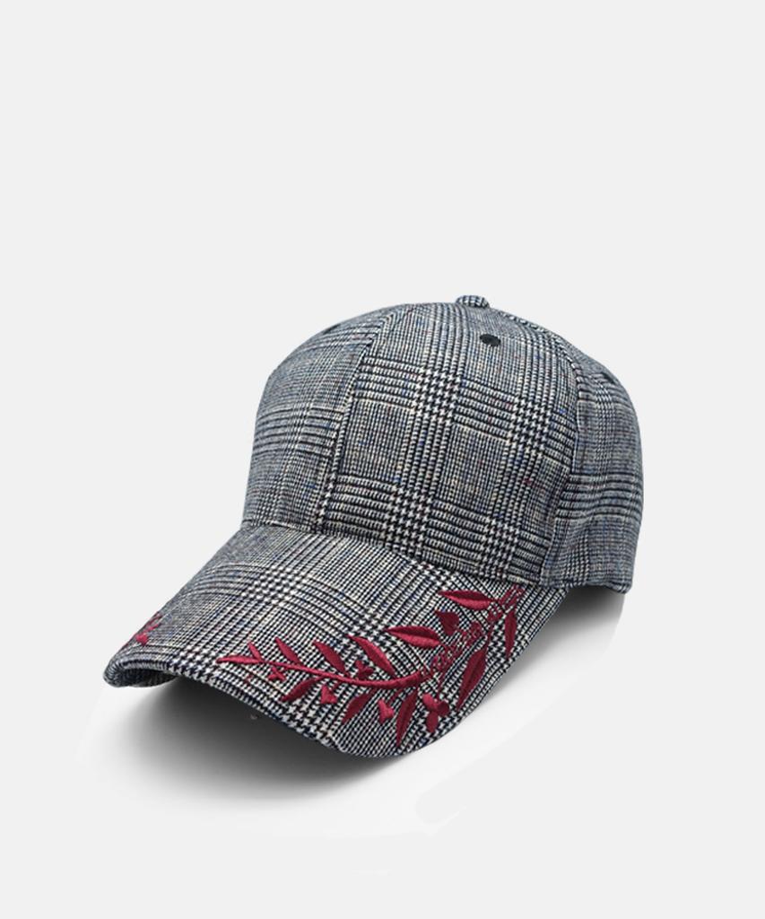 Mimisiu Laurel Check Ball Cap_Gray