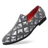 Fashion Fashion Designer Sequin Men's Loafers Brand Wedding Leather Shoes for Men Slip On Business Formal Dress Shoes Zapatos Hombre