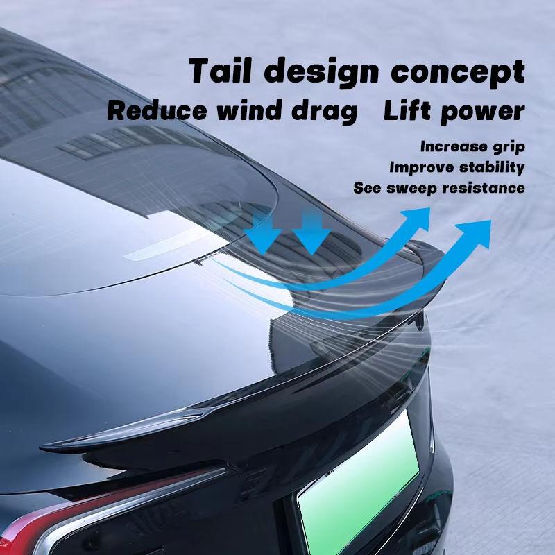 Car ABS Spoiler For Tesla New Model 3 2024-2026 Highland Original High-performance Model Y Juniper Carbon Fiber Accessories