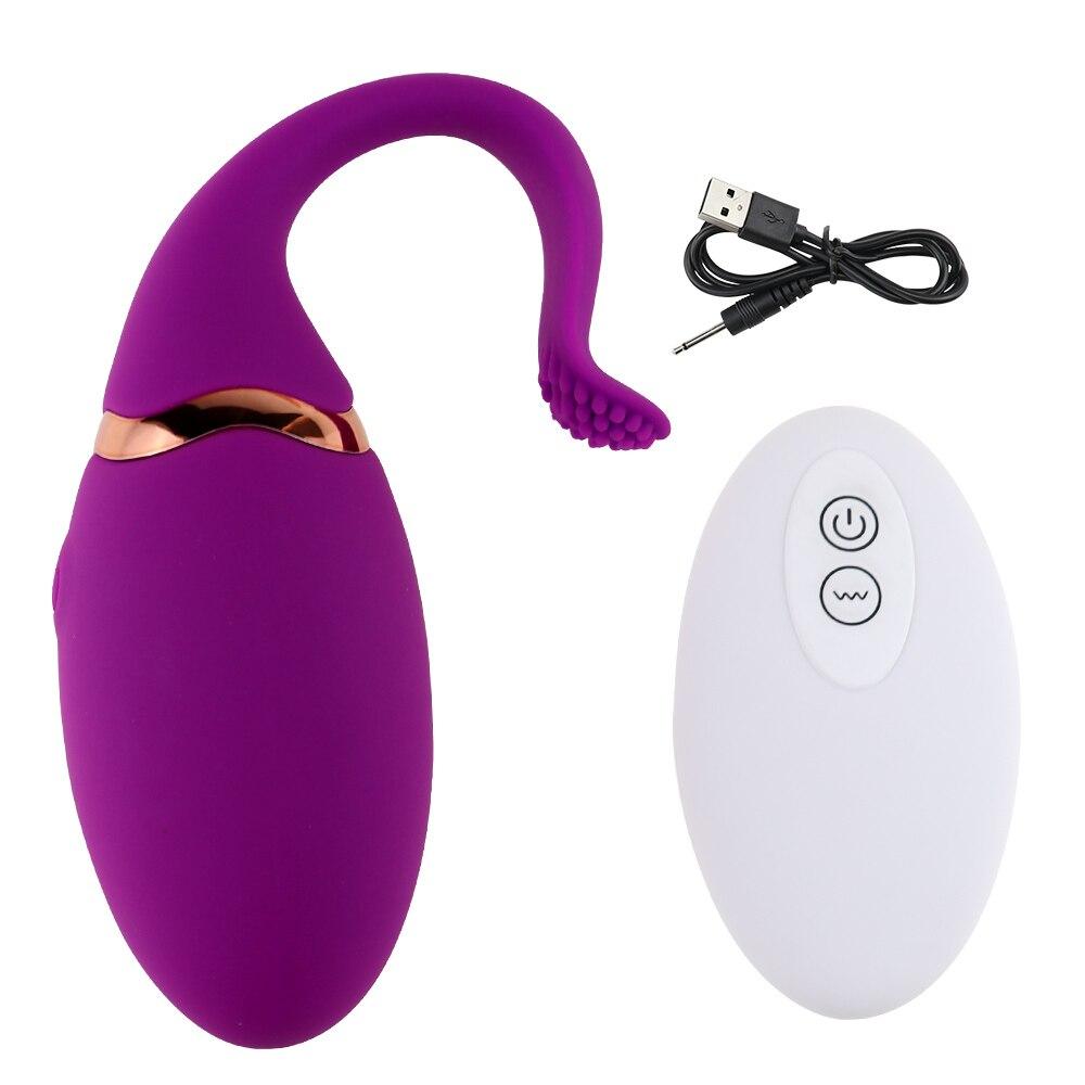 10 Speeds G Spot Kegal Ball Fjernkontroll Silikon Mute Egg Vibrator Vagina Tight Exercise Sex Leke for kvinner Sex Machine