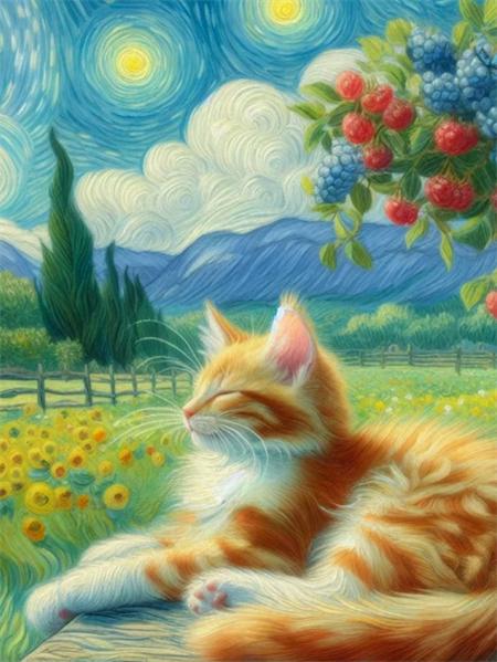 5D Diamond Painting New Arrivals Cat Animals Home Decor Full Square Round Embroidery Mosaic Landscape Wall Art