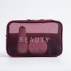 Travel Cosmetic Storage Bag: Cross-border Mesh Wash & Makeup Bag