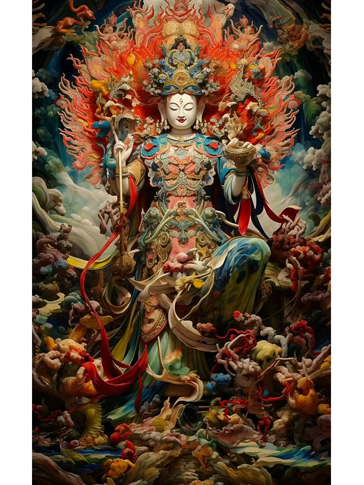 5DDIY Diamond Painting Diamond Mosaic Religious Cross Embroidery Diamond Painting Buddha Embroidery Portrait Wall Art Decoration