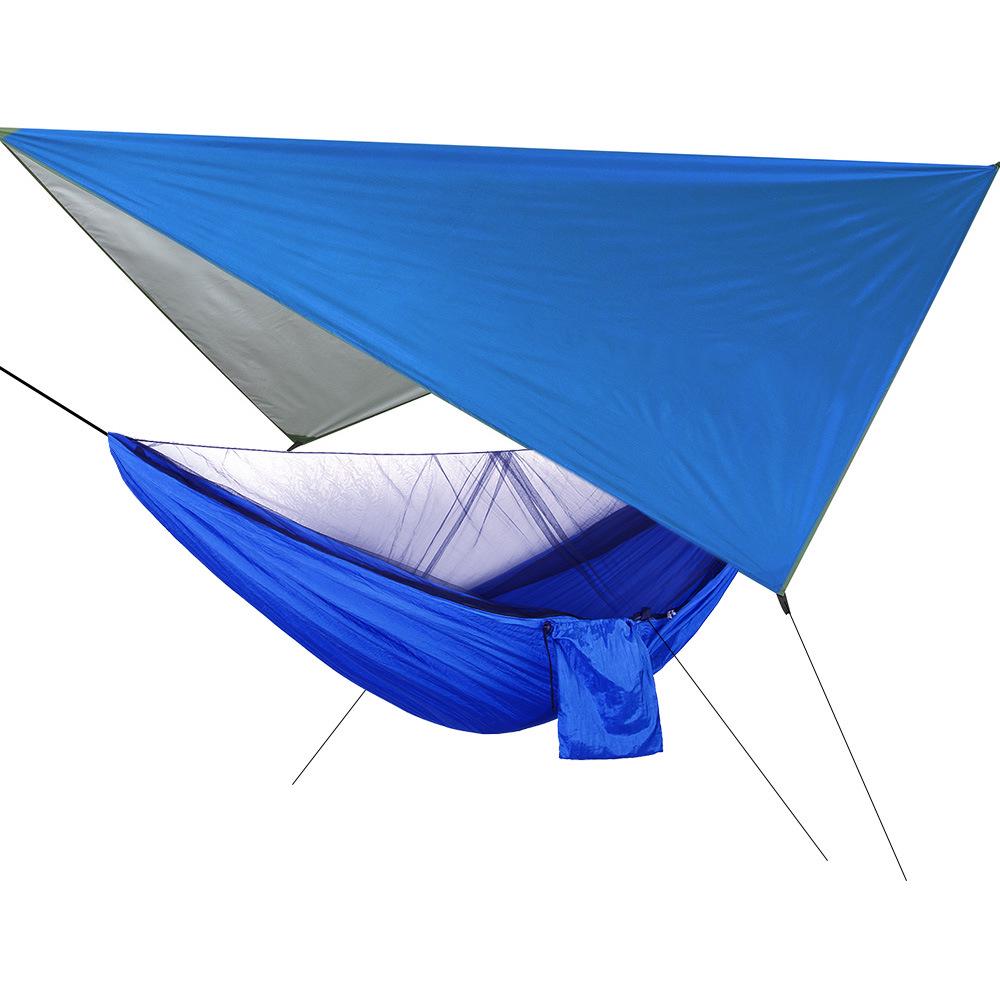 Waterproof Green Camping Hammock with Mosquito Net - Portable Single/Double Tent for Outdoor & Indoor Use