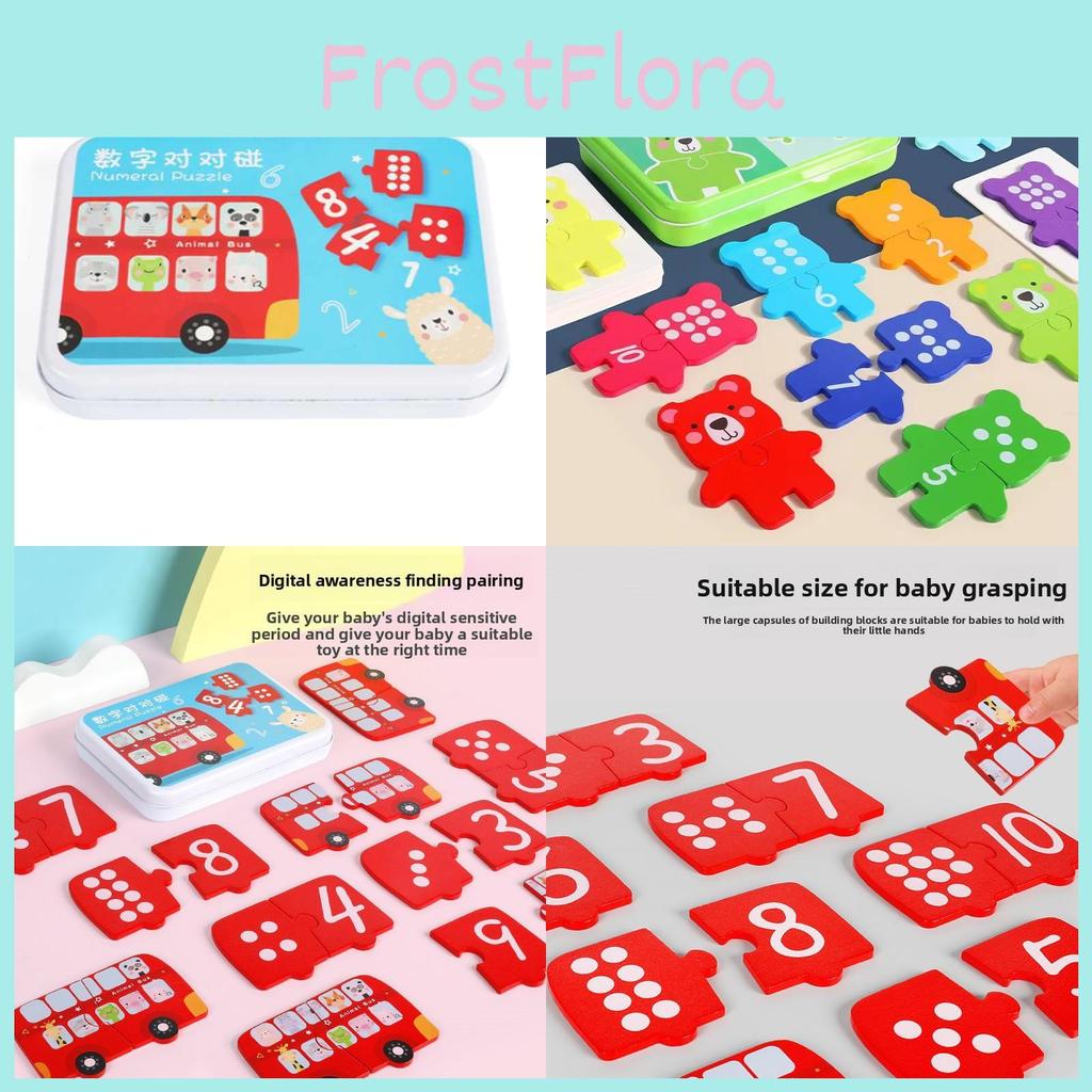 Wooden Toddler Educational Number Matching Puzzle For Early Learning And Cognitive Development