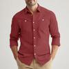 Men's Loose Classic Lapel Multi-pocket Industrial Work Shirt Top