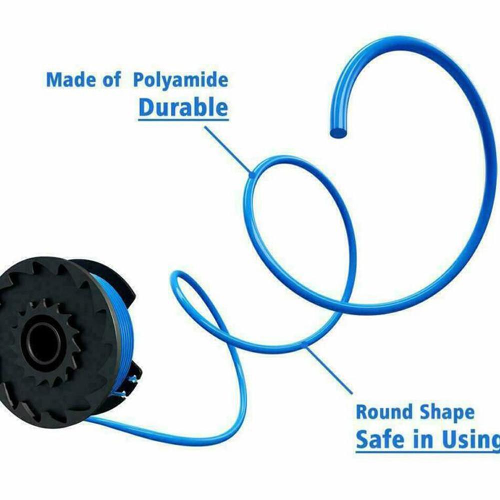For LAWNMASTER CLGT2410 CLGT2412 CLGT2425S01 Compatible Grass Trimmer Spool & Line with 6m 0 5mm Trimmer Line Replacement Parts