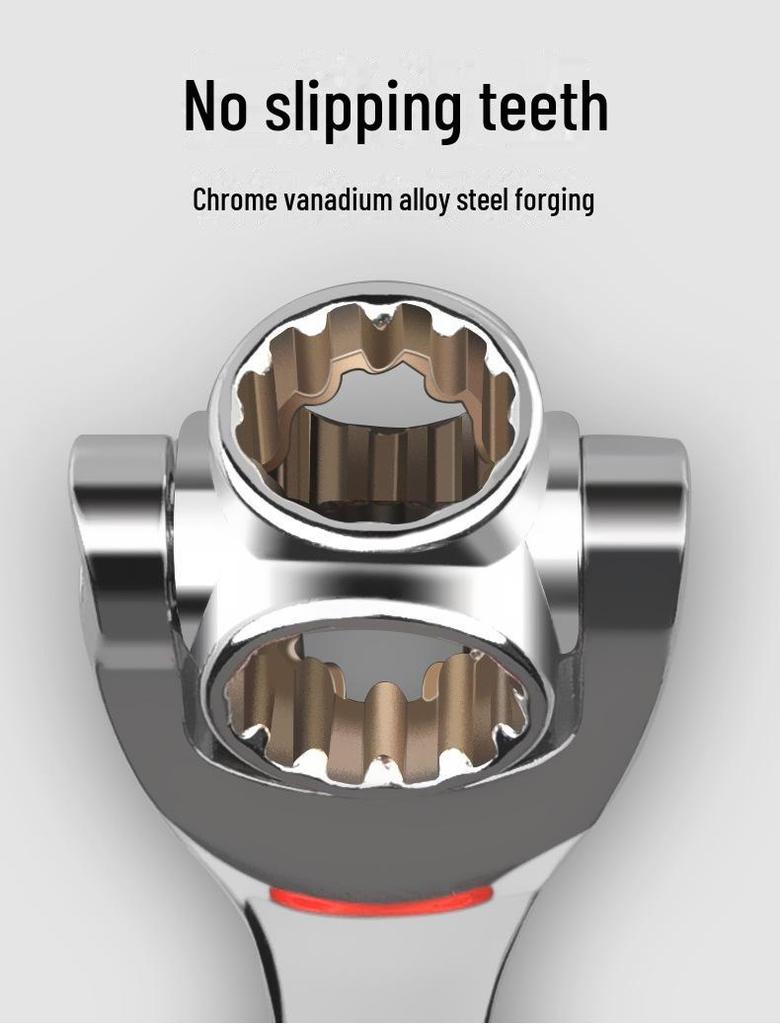 8-in-1 Universal Multi-Function Rotating Socket Wrench Set (8-21mm)