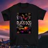 Camiseta Unisex Led Zeppelin Vintage Banda de Rock Led Zeppelin Perro Negro Camiseta S-5XL
