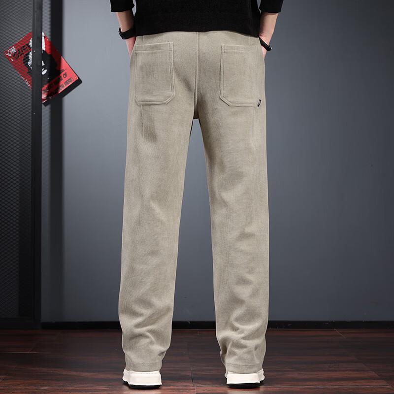Men's Corduroy Loose Straight-Leg Casual Pants