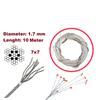 BWR5474-1 Window Regulator Repair Cable Steel Wire Rope 7x7 Diameter: 1.7 Mm Length : 10 Meter for Car Window Regulator