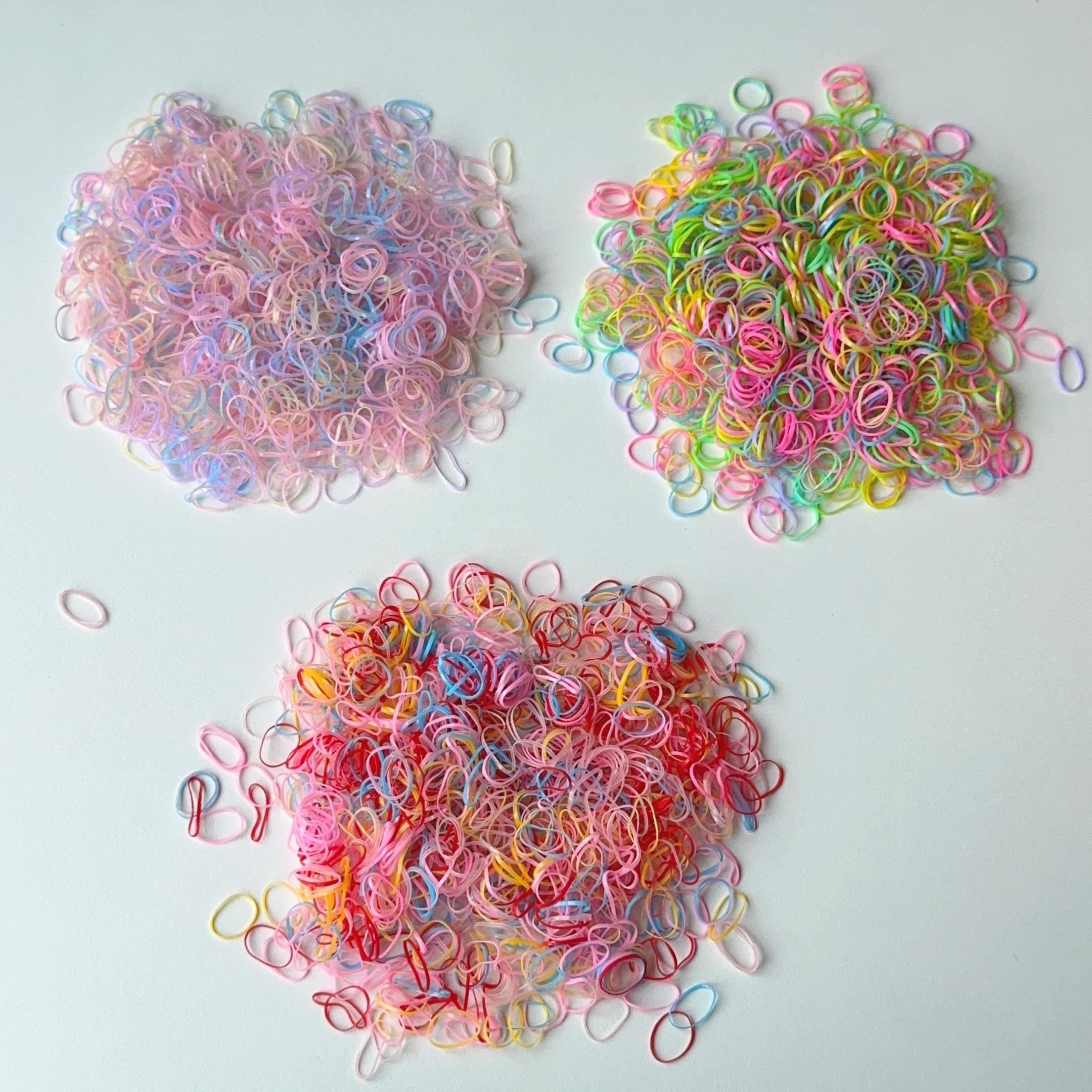 

1500 шт. Девочки Разноцветные Одноразовые Резинки Резинки для Волос Повязка на Голову Детские Резинки для Хвоста Детские Аксессуары для Волос