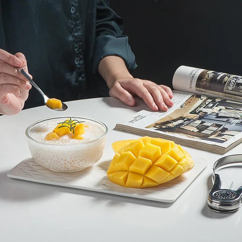 1Pc mango peeler Mango Splitter Fruit Peeler Slicer Cutter Mango Cutting Fruit Peeling Tool Coring Diced Kitchen Supplies