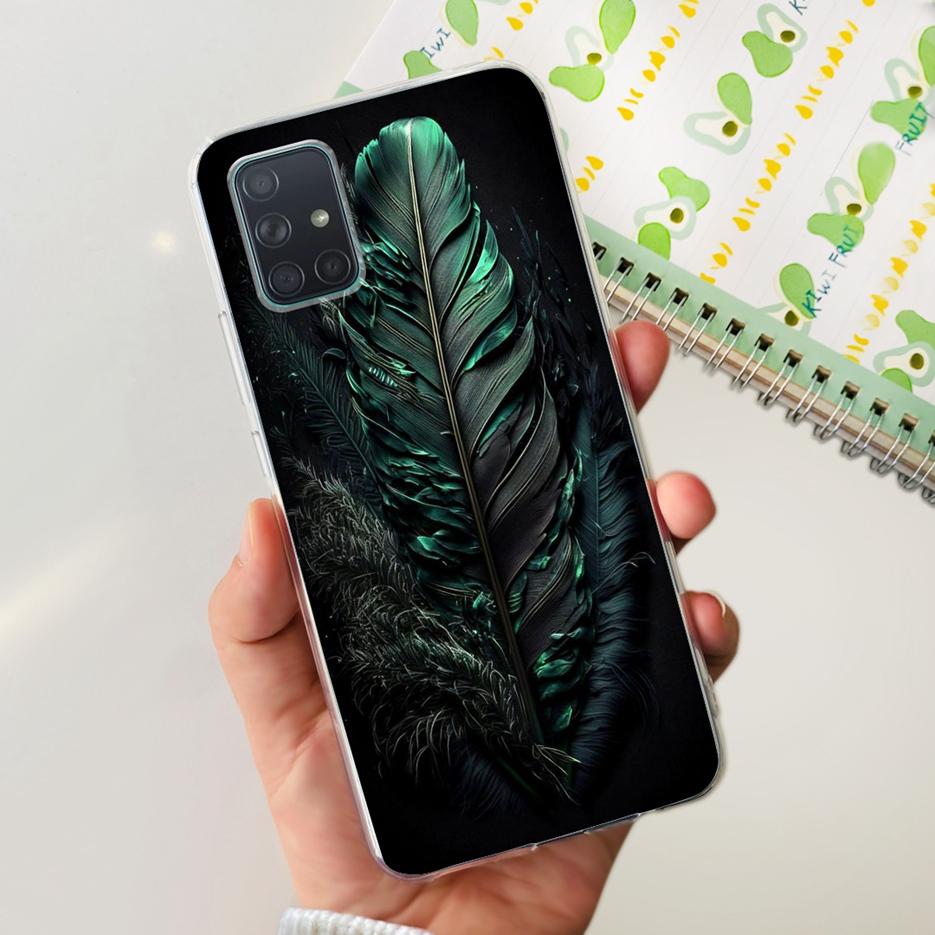 Custodia per Samsung Galaxy A31 A41 A51 A71 Custodia Dipinta Moda Carina Custodia Morbida in TPU per Samsung A31 A41 Galaxy A51 A71 Bumper