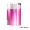 15 Pieces Nail Dotting Pen Painting Art Drawing Pencil Manicure Tool Liner Brush for Beautiful and