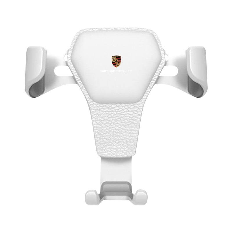 

1 шт. гравитационный автомобильный значок держатель для телефона кронштейн зажим для воздуха крепление подставка аксессуары для Porsche 911 918Spyder 928 944 968 Boxster Cayenne Macan Panamera белый