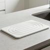 2Pcs Diatomaceous Earth Drying Pad Anti-Slip Leak-Proof Stone Sink Tray for