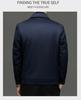 Men's High-End Cashmere & Mulberry Silk Wool Coat - Business Casual Lapel Jacket for Autumn/Winter