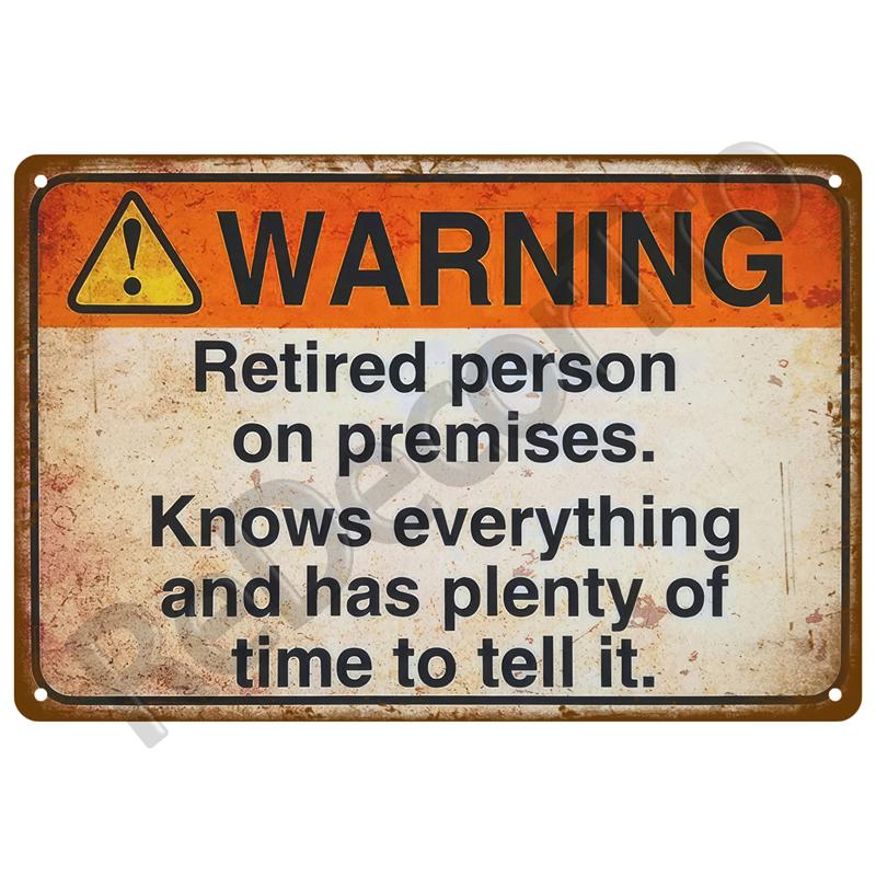 Caution Warning Metal Sign For Safety Signs Danger Beware Tin Sign Plate Home Wall Decor Vintage Plaque Home Art Painting Poster