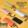 Ultra-light Ket Umbrella 2cm Bla Glue Sunade Rain Umbrella Card Small Fine Cact Travel Umbrella UV Protection