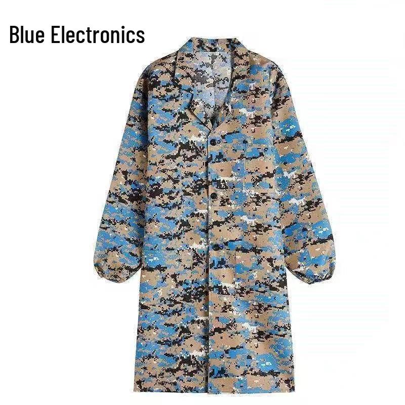 Unisex Dustproof Mechanic's Long Sleeve Work Coat - Wear & Dirt Resistant for Labor Protection