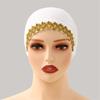 Elegant Lace Trim Hijab Cap Easy To Wear Stretchy Turban Hat For Islamic Women Formal Casual Religious Event Gathering