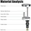 Stainless Steel Toilet Lid Hinges Set Universal Toilet Seat Fit Replacement  Toilet Lid Accessories