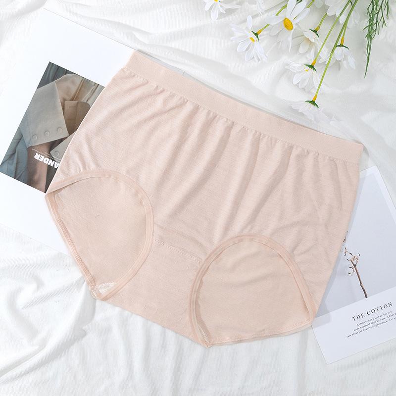 Big Size Female Summer Thin Style High Waist Belly Breathable No Trace Briefs