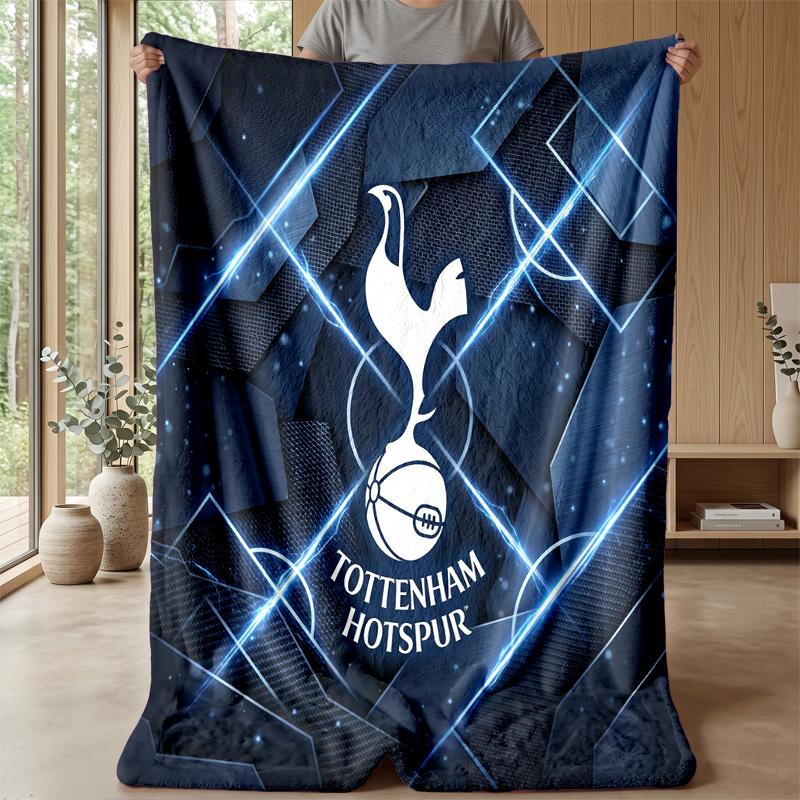 Coperta Tema Tottenham Hotspur Morbida Coperta in Flanella Morbida Coperta Plaid Peluche Accogliente Coperta per Divano Letto per Arredamento Casa