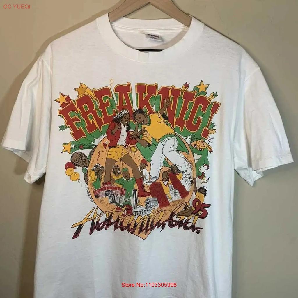 Vintage 1995 Freaknic Atlanta Freaknik Rap T Shirt An51503 Vintage Versatile Casual Stretched Comfortable Slightly