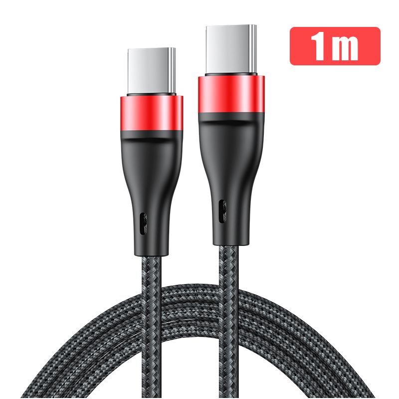 PD60W Dual-Head Type-C Charging Cable for Apple, Xiaomi, Huawei Devices