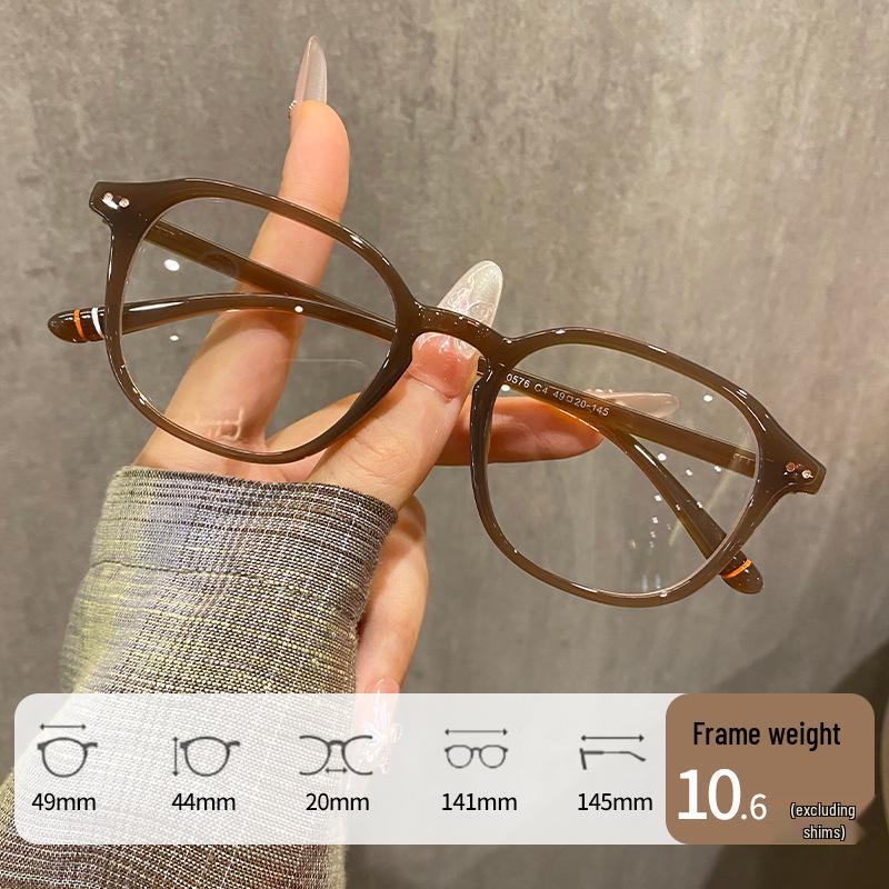 Trendy Unisex Myopia Glasses Frame with Fashionable Plano Lenses
