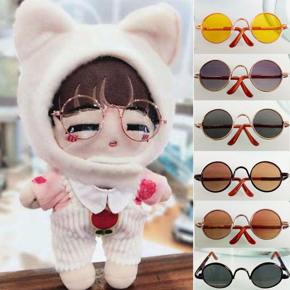 

Accessories for 1/31/4 BJD Glasses Clothes For 10/15cm Dolls Plush Doll Eyeglasses Cute Round Frame