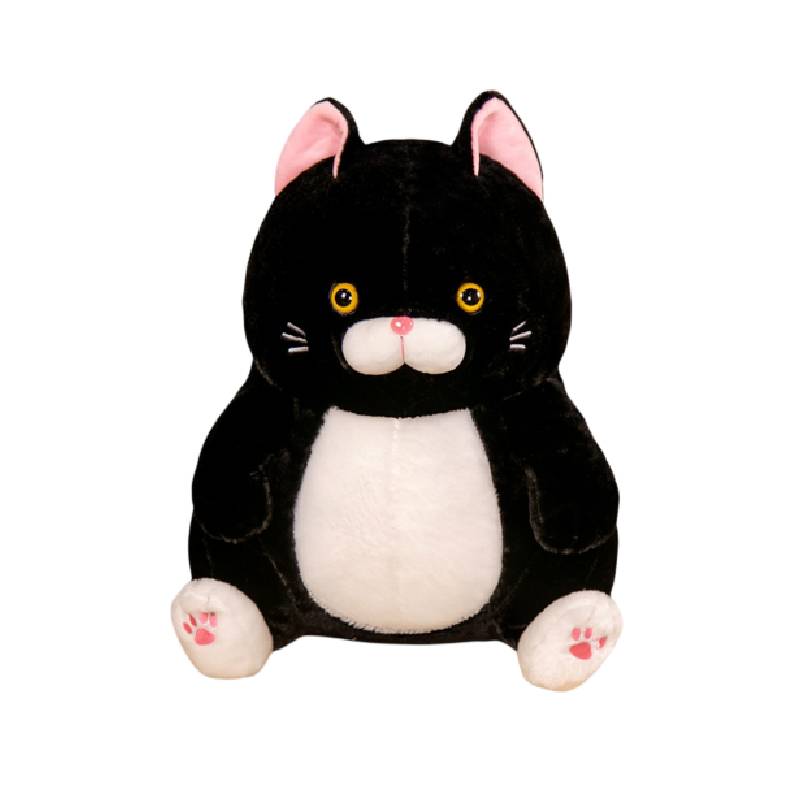 Plush Cat Amuse Doll Stuffed Toy Decoration Black White Multiple Sizes Kids Gift