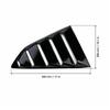 Car Decoration Sticker Glossy Black Car Window Louvers Side Air Vent Cover Fit for   2016‑  Window Side Vent