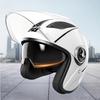 Lightweight Retro 3/4 Head Helmet for Men and Women with Dual Lens Visor for Scooters, Electric Bikes and Bicycles