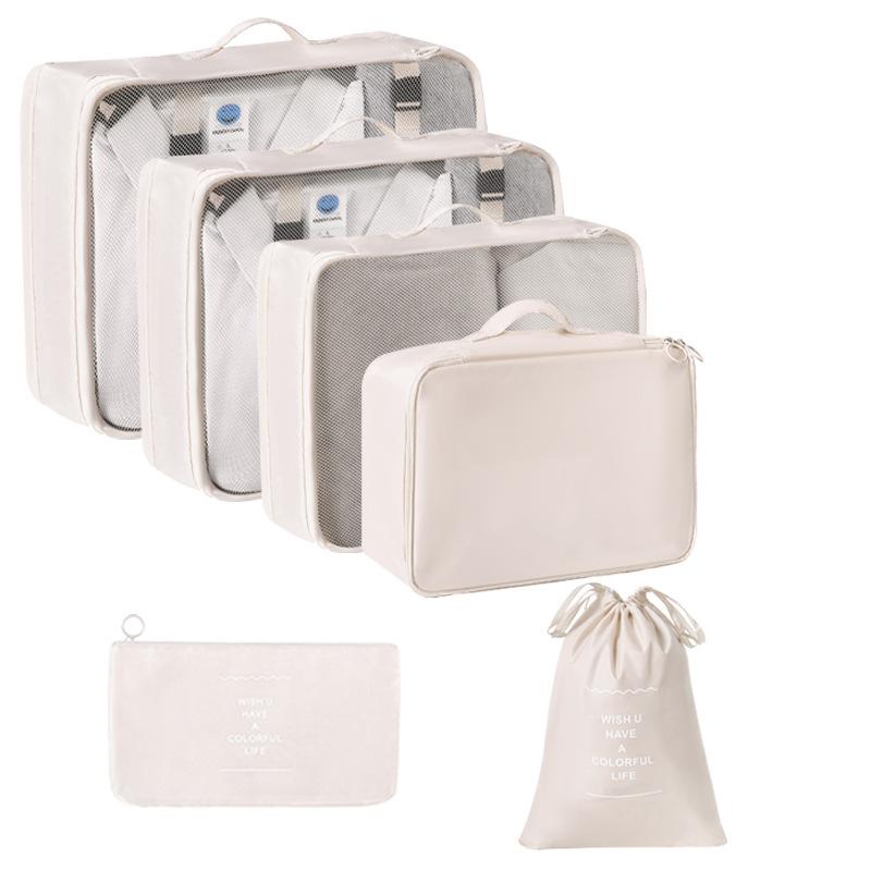 Travel Storage Organizer Set Portable Luggage Clothes Packing Cubes Large Capacity Travel Bag Suitcase Clothing Organizer Pouch