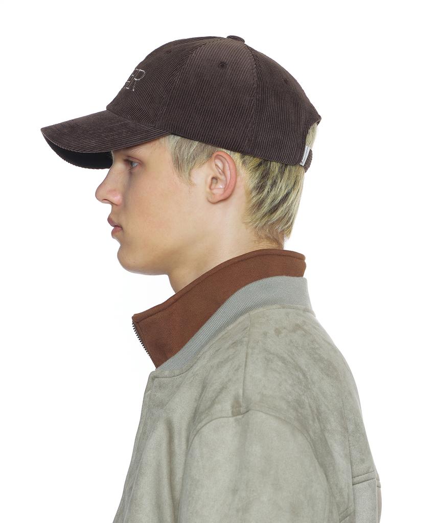 Eondeokeonteulol Unisex Autumn/Winter Corduroy Basic Soft Top Ball Cap Signature / Authentic B B / Cd / Choco