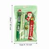 5Pcs/Set 4-color Ballpoint Pen Study Stationery Gifts Christmas Learning Gift Box  Writing Supplies