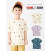 New Cartoon Children's T-Shirt, Pure Cotton Short-Sleeve, Summer Thin Style, Bamboo Cotton, Full Print, Half-Sleeve, for Boys and Girls, Baby Style