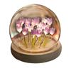 Tulip Lamp LED Night Light Decoration Lamp Glass Artificial Tulips Table Lamp for Bedroom, Livingroom, Birthday, Anniversary Gift (10 Flower, Purple)