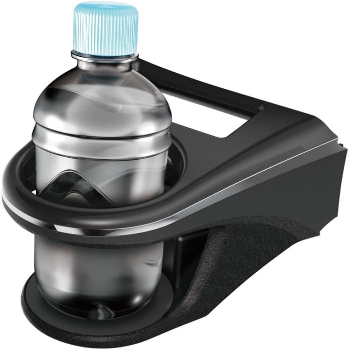 Tsuchiya Yac Air Conditioner Drink Holder for Toyota Harrier 80 (SY-HR11) Series, Driver's Seat, Black/Silver