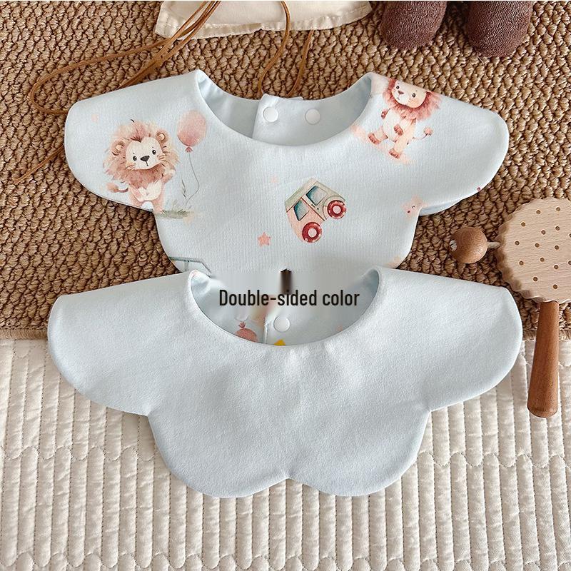 Koreanischer Stil Baumwolle Weich Wasserdicht Baby Sabberlätzchen, Doppelseitig, für 0-2 Jahre